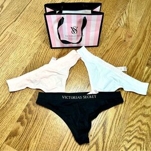 Victoria Secret Thong String Set Of Three SIZE S/P